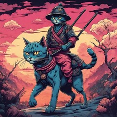 Samurai Cat