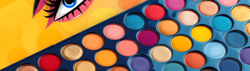 Colorful Eye Makeup Palette with Creative Design