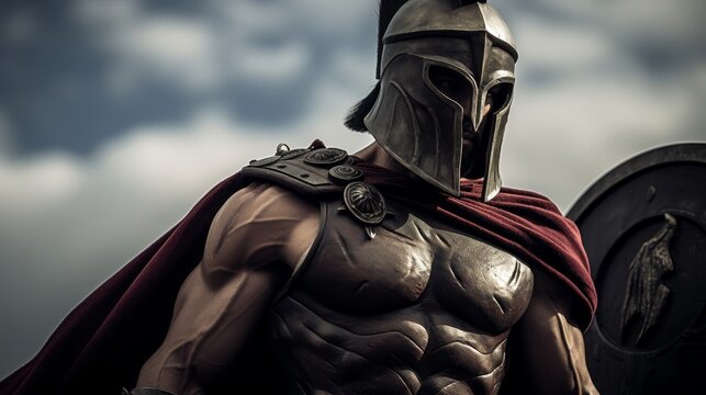 Spartan colossal statue lambda shield