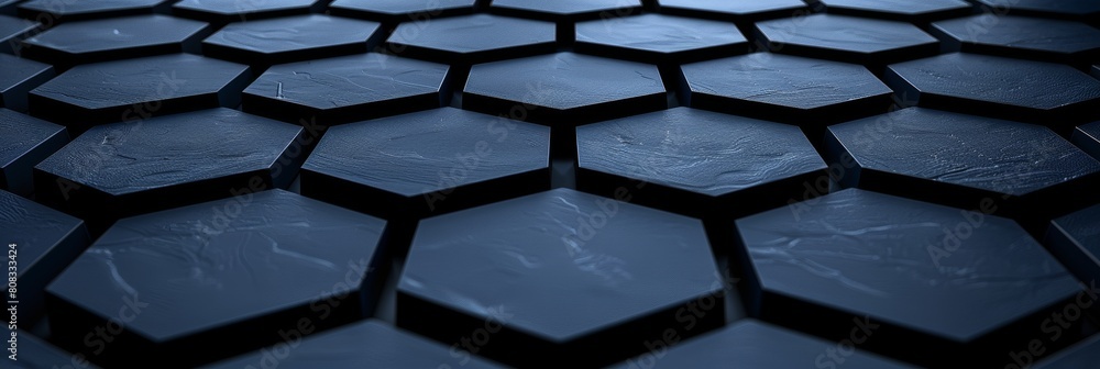 Aufkleber blue abstract hexagon pattern for futuristic digital technology background design