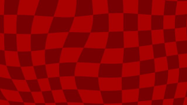 red checkered distorted