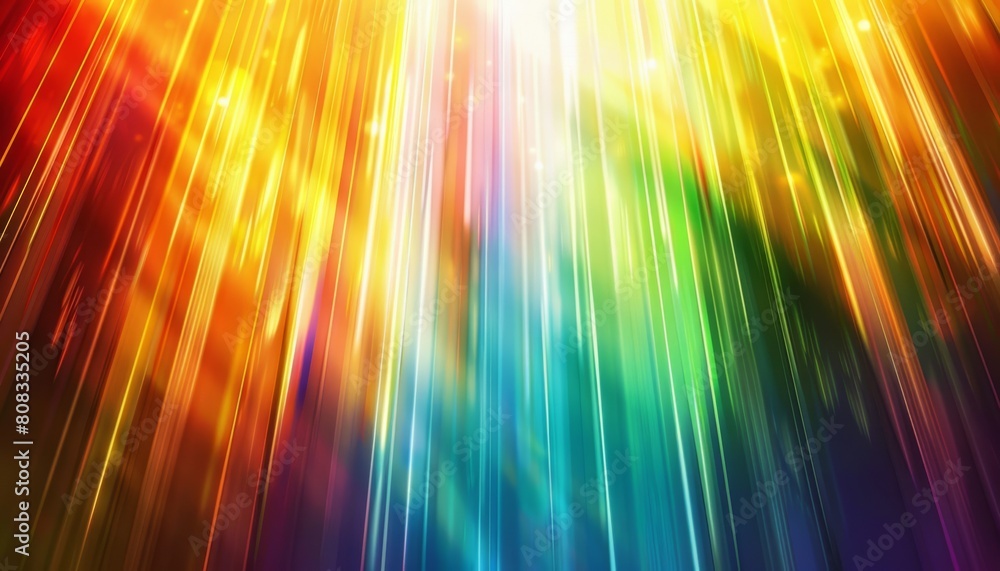 Poster abstract colorful background with blurred lines and glowing light effects