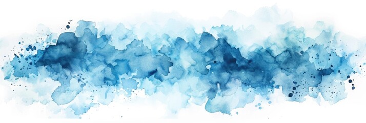 Blue Gradient Watercolor Swash Backgrounds for Wedding Invitations and Other Design Projects
