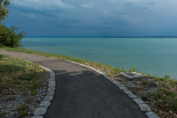 Lake Constance, rain front, rain, blue, evening, Germany (No. 2)