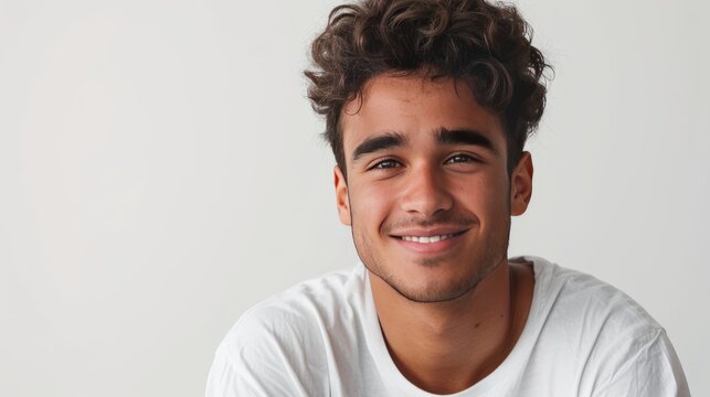 joven sonriente modelo