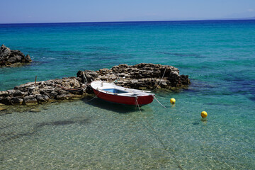 small harbour and boats in Alikanas