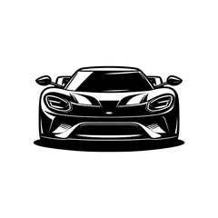 Car illustration, supercar, car silhouette, fast car, sports car