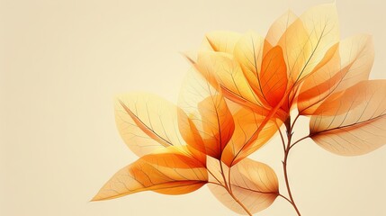 Modern illustration of leaves icon. Tropical wall art, Abstract floral print, home decor picture, fabric, and wallpaper.