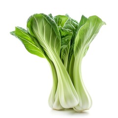 Bok Choy, Vibrant And Green, Is Presented Against A Pure White Backdrop, Illustrations Images