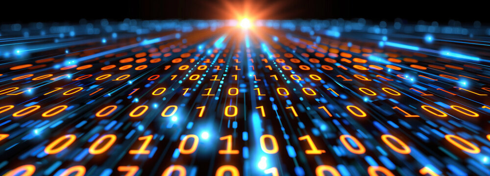 The numerical symphony. A computer screen displaying a plethora of numbers, creating a digital tapestry of data and information