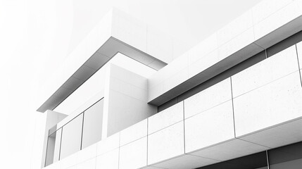 Photo of a Minimalist Symphony in White Architecture