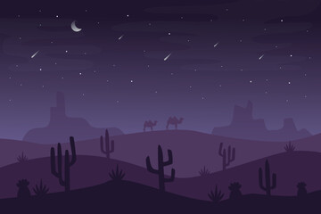 Desert landscape wallpaper for video conferencing
