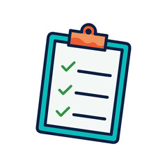 Printable Checklist Icon for Task Management and Organization