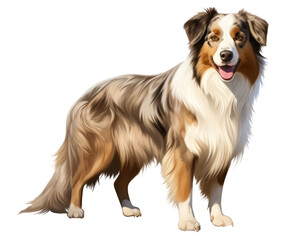 Fototapeta premium PNG Australian Shepherd Dog dog mammal animal.