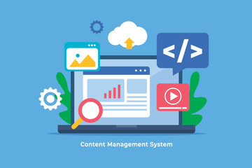 Content management system illustration