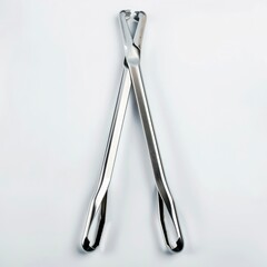 Stainless Steel Ice Tongs Are Presented Against A Clean White Background, Complete With A Clipping Path, Illustrations Images