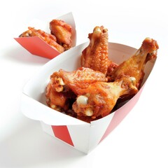 Take-Out Chicken Wings Tempt The Taste Buds, Illustrations Images