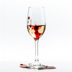 Reflect On The Richness Of Life With Red Wine Glass Stains, Each One A Memory Etched In Time, Illustrations Images