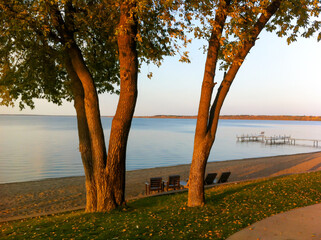 View of lakes in Detroit Lakes, Minnesota © Chad