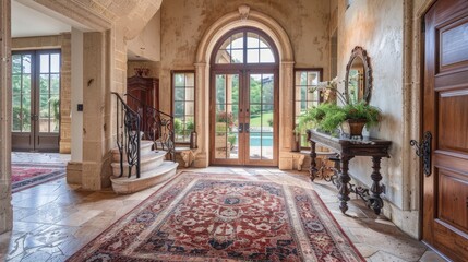 Obraz premium Elegant French Country Foyer