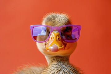 Whimsical Quacker with Cool Shades