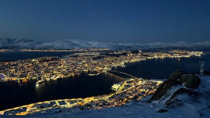 Panorama der norwegeischen Stadt Tromsø