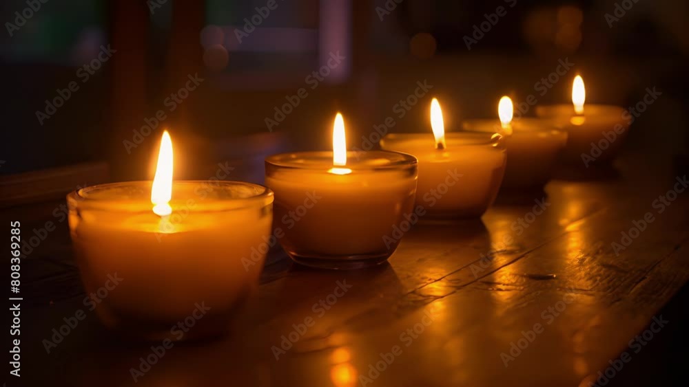 Poster the candles not only provide light but also serve as a reminder to slow down and appreciate the pres