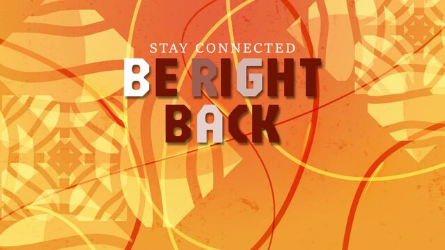 Golden Flower, An Orange Honey Stream Overlay Theme for Be Right Back Screen