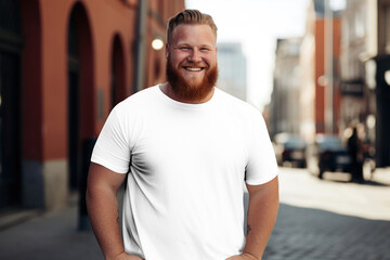 Fototapeta premium Plus-size t-shirt png, transparent mockup