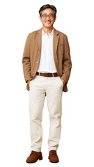 Fototapeta premium PNG Standing blazer adult accessories.