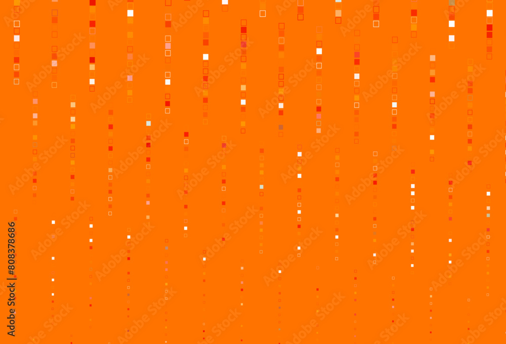 Wall mural Light Orange vector template with square style.