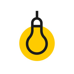 bulb light idea vector illustration