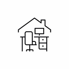 home remote work place icon