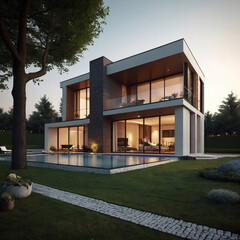 Modern House 3D Model