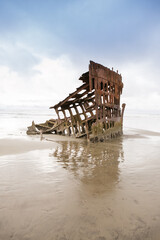 Oregon Coast, Peter Iredale, shipwreck, Fort Stevens State Park