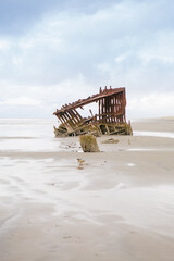 Oregon Coast, Peter Iredale, shipwreck, Fort Stevens State Park