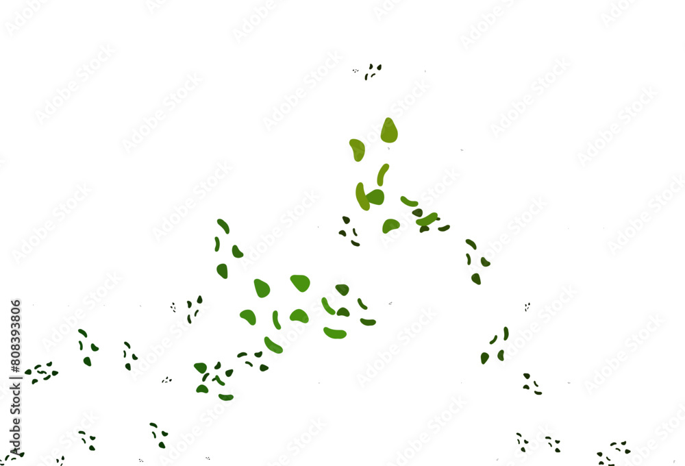 Aufkleber light green vector backdrop with abstract shapes.