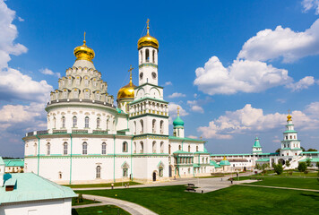 Medieval Resurrection Cathedral of New Jerusalem Monastery at Russian Istra city