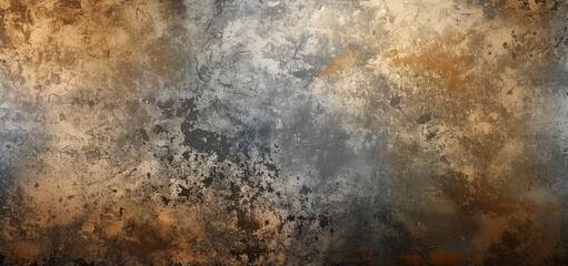 High-resolution wide panoramic image of a vintage grunge texture in earth tones, perfect for backgrounds, graphic design, or digital art overlays with ample copy space