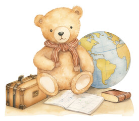 PNG  Teddy bear toy representation publication.