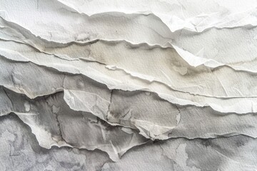 Crumpled paper with natural grey shading, excellent for print material background and ecological design themes.. black and white abstract background
