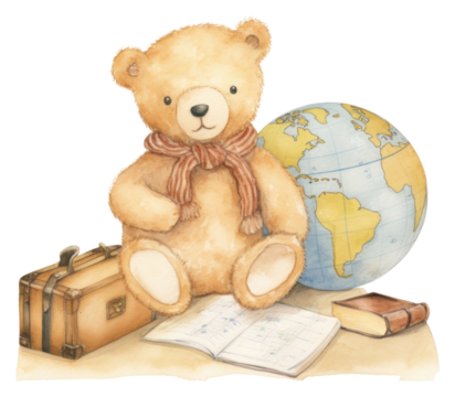 PNG  Teddy bear toy representation publication.