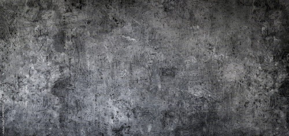 Poster high-quality image of a grunge gray concrete wall texture. ideal as a background or for adding a rou