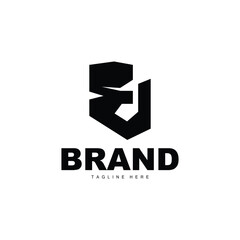 E letter logo in simple style Luxury product brand template illustration