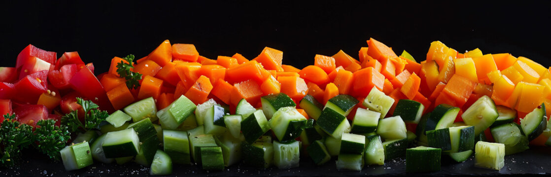 Assorted Diced Vegetable Arrangement