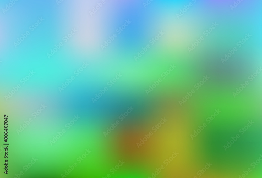 Poster light blue, green vector modern bokeh pattern.