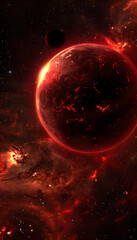 Red Space Planets