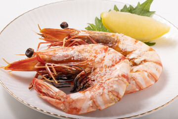［インドネシア産］天然　有頭海老の塩焼き