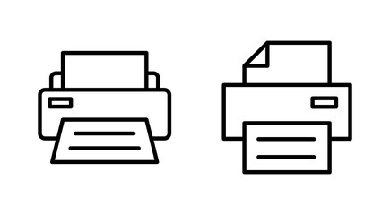 Print icon set. printer icon vector.