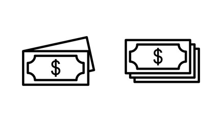 Money icon set. Money vector icon.